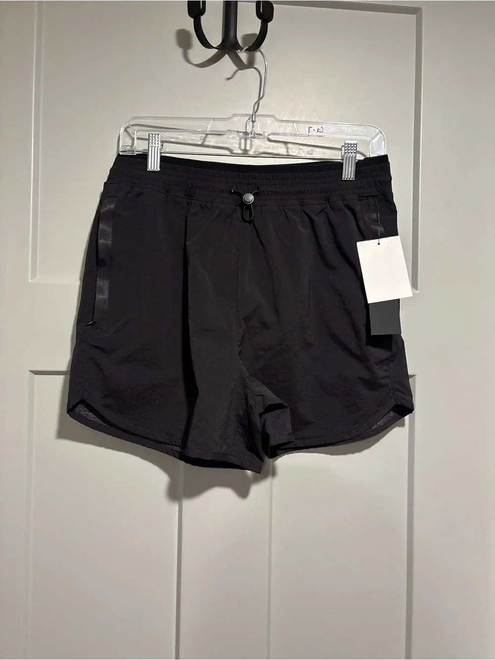 Mono B Black Women’s Athletic Shorts with Drawcord